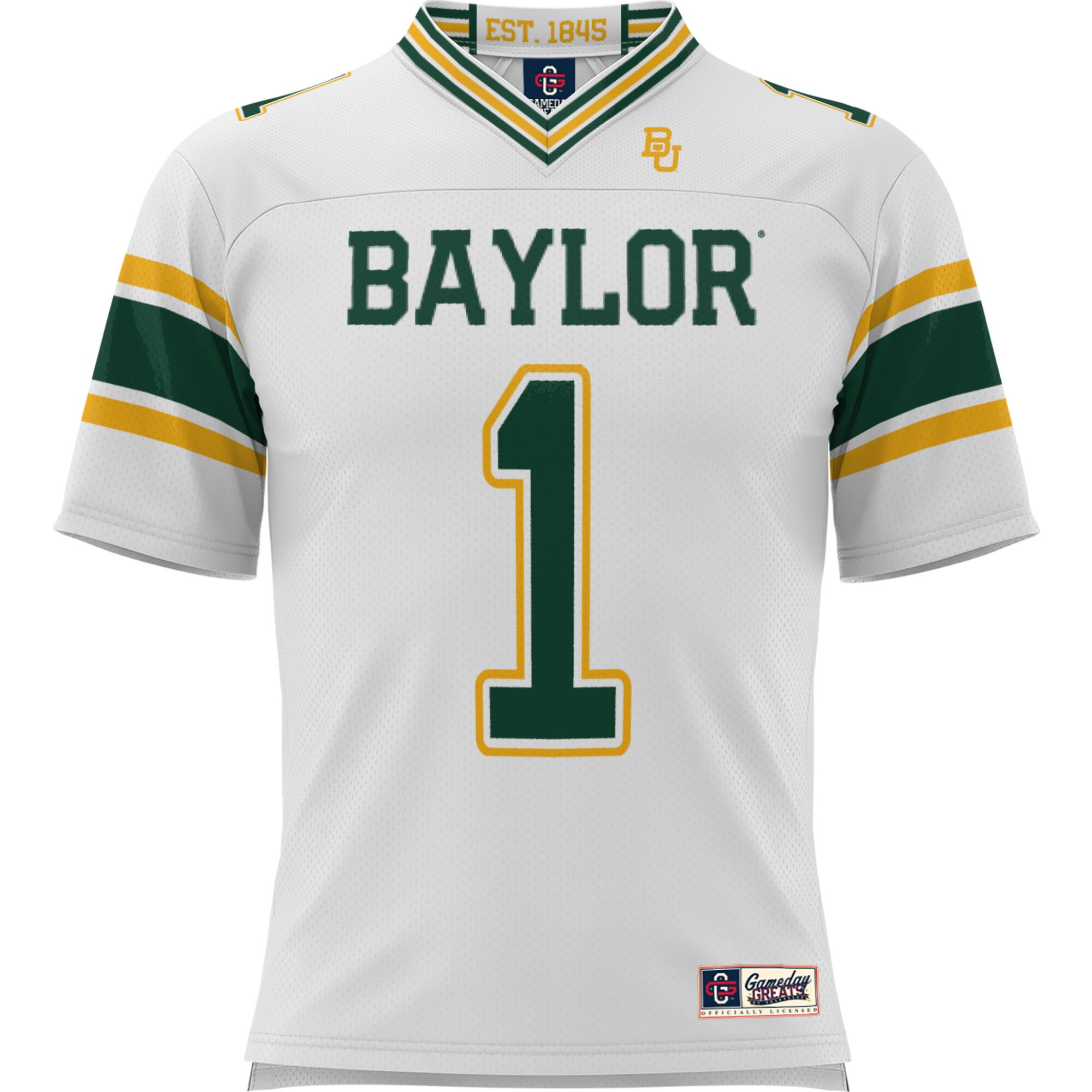 #1 Baylor Bears GameDay Greats Youth Football Jersey - White