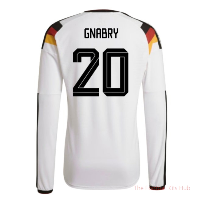 [JED] 2026/27 Germany Authentic Long Sleeve Home Shirt (Gnabry 20)