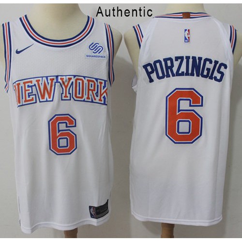 Nike Trail Blazers White York Knicks #6 Jersey - Great Value