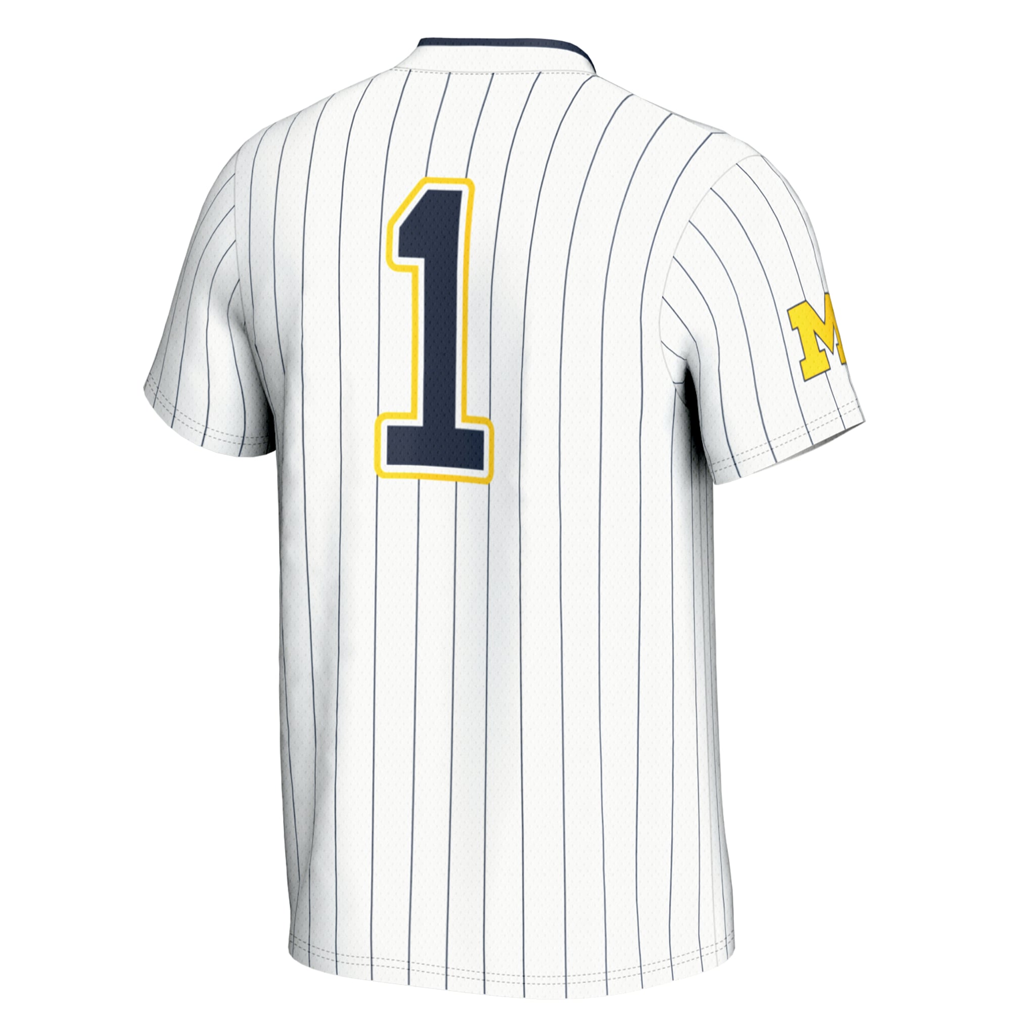#1 Michigan Wolverines GameDay Greats Unisex Lightweight Softball Jersey - White