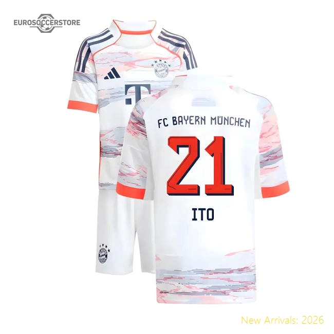Bayern Munich Ito Away Authentic Jersey Breathable Moisture-wicking