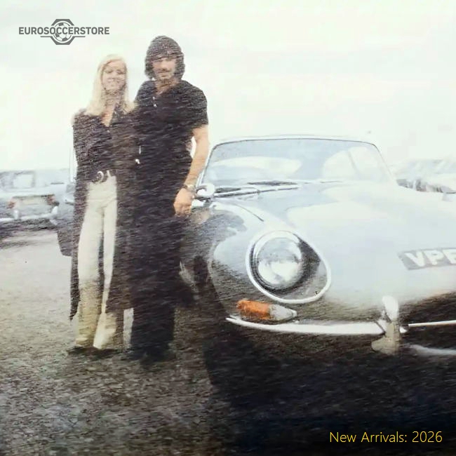 Official George Best E-type All Over Print T-shirt (white) - Premium