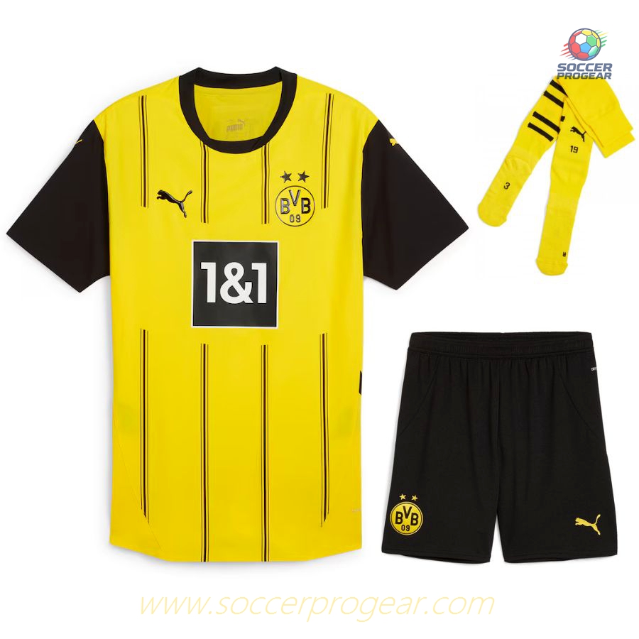 BVB Dortmund Youthren's Home Football Soccer Jersey Soccer Jersey 2024/25 Collection