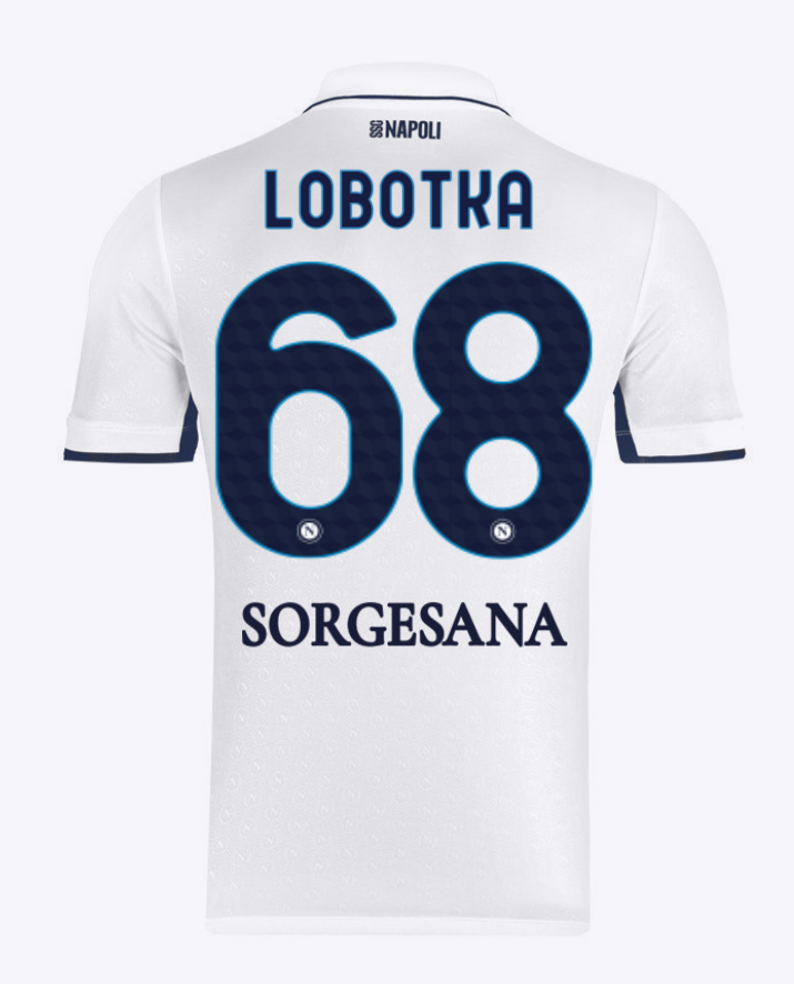 Napoli's 24-25 Season Away Lobotka Jersey Version 68