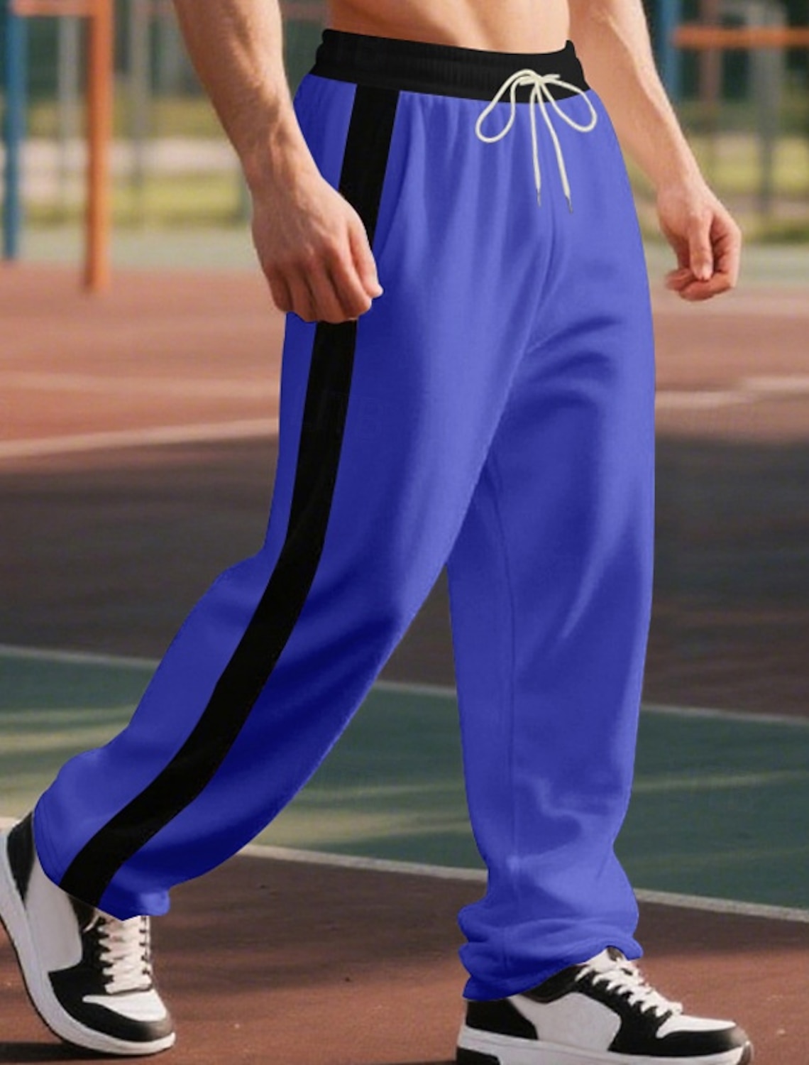 Men's Sweatpants Joggers Trousers Casual Pants Running Side Stripe