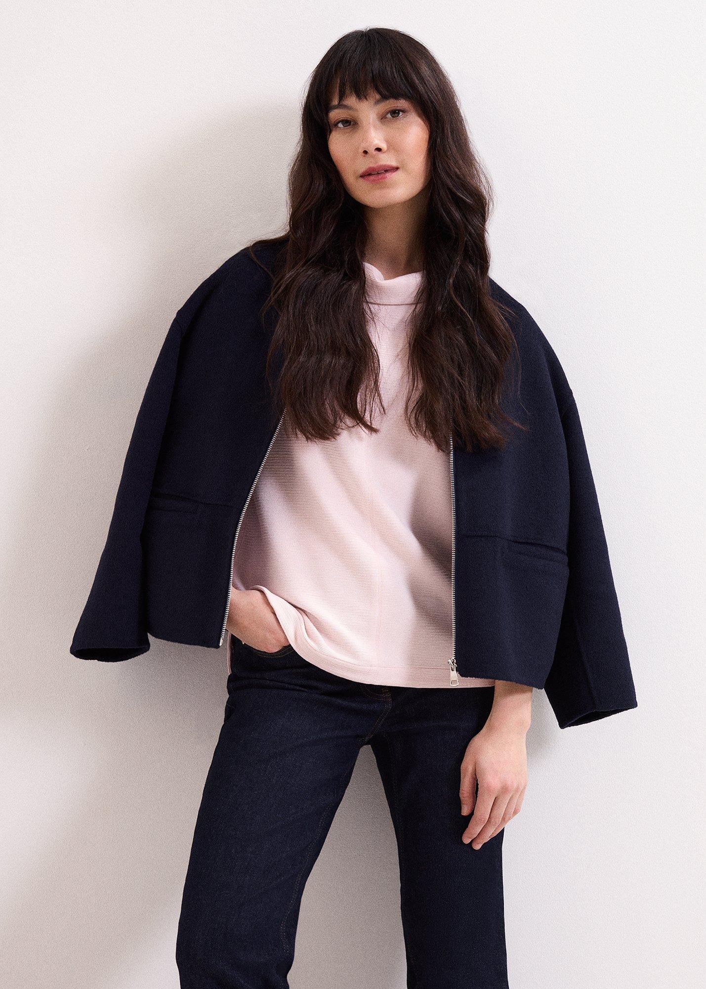Solene Textured Long Sleeve Top