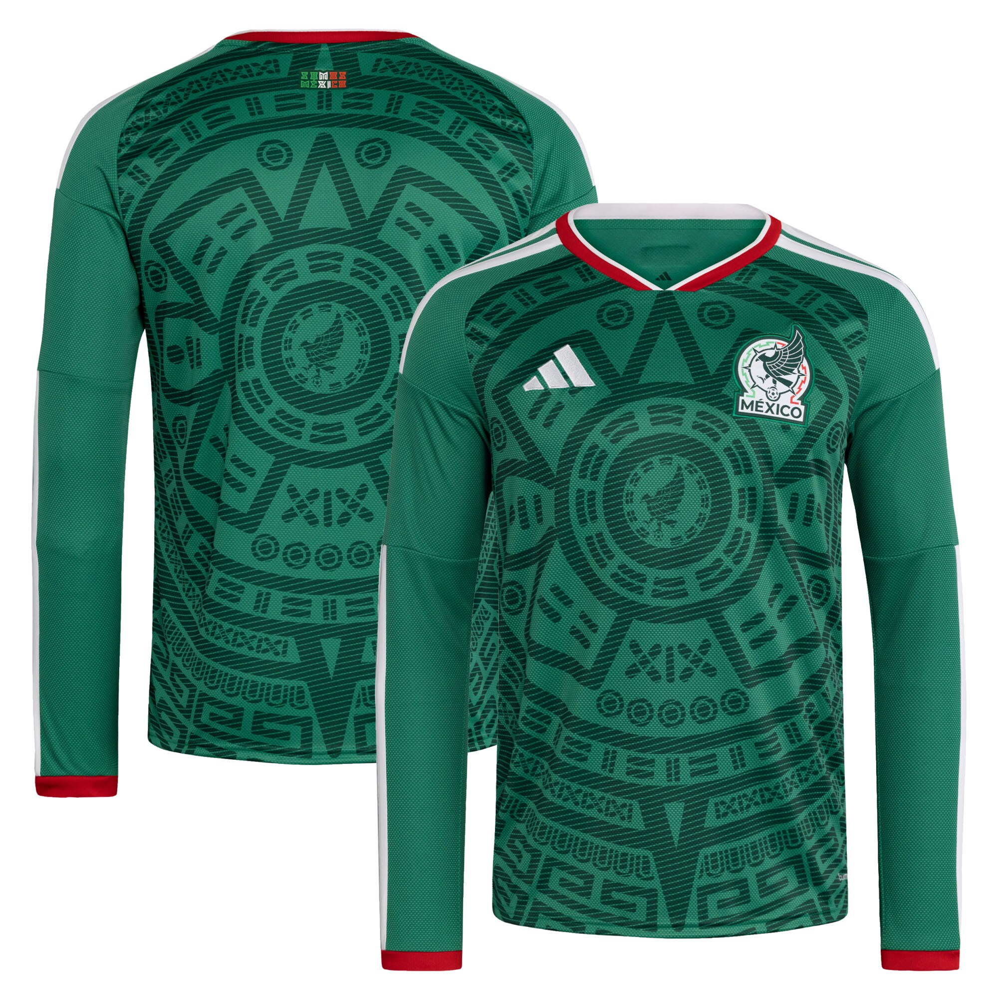 [LK] Mexico National Team 2026 Home Replica Long Sleeve Jersey - Green