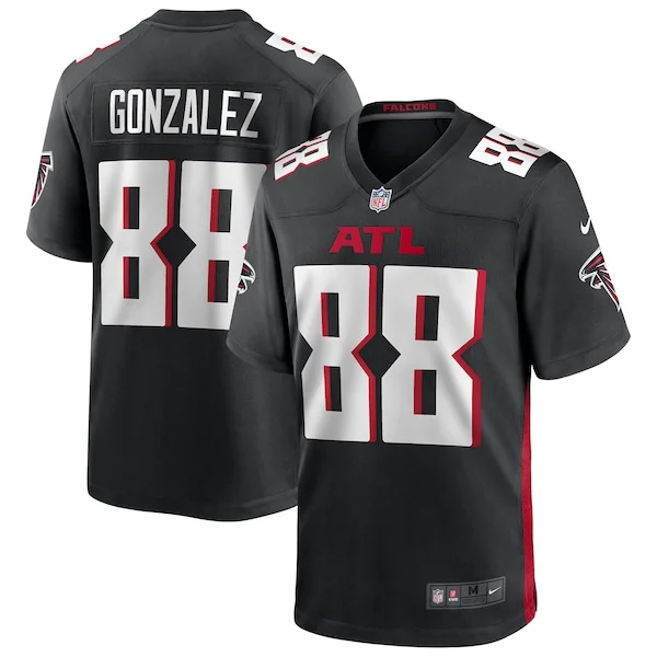 None Tony Gonzalez Game Jersey - Black | NFL Player Jersey | NFL Footb