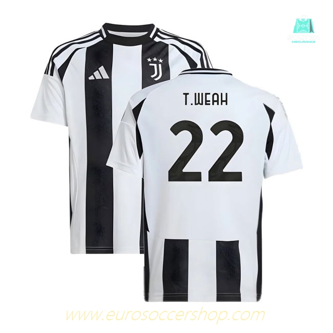 2024-2025 Juventus Home Shirt (Kids) (T.Weah 22)