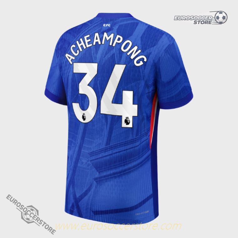 Chelsea Home Jersey 25-26 (Player Version) with ACHEAMPONG 34