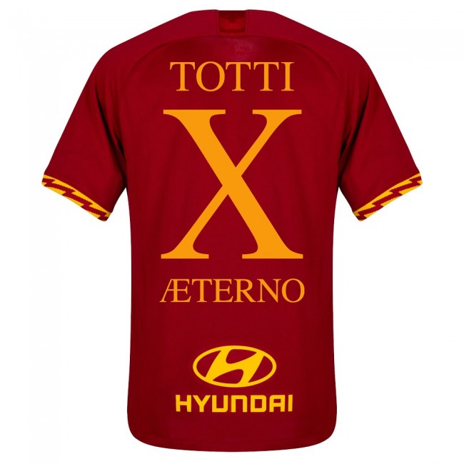 201920 AS Roma Home Aeterno X TOTTI Shirt - Official Replica 5900