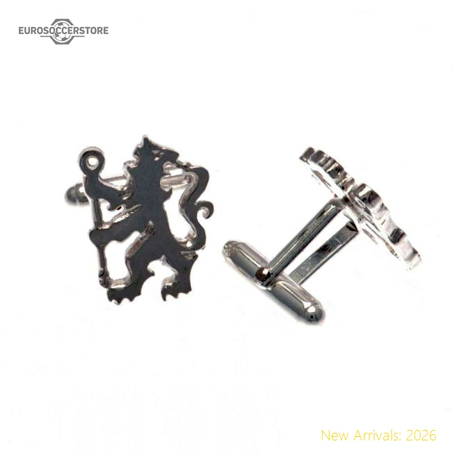 Chelsea Fc Sterling Silver Lion Cufflinks In Multiple Adult Sizes