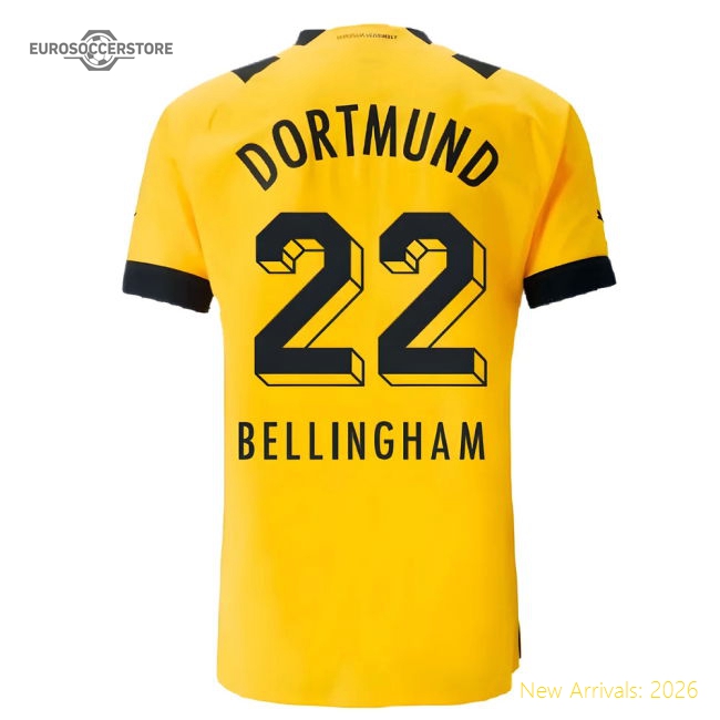 2022-2023 Borussia Dortmund Authentic Home Shirt (bellingham 22)