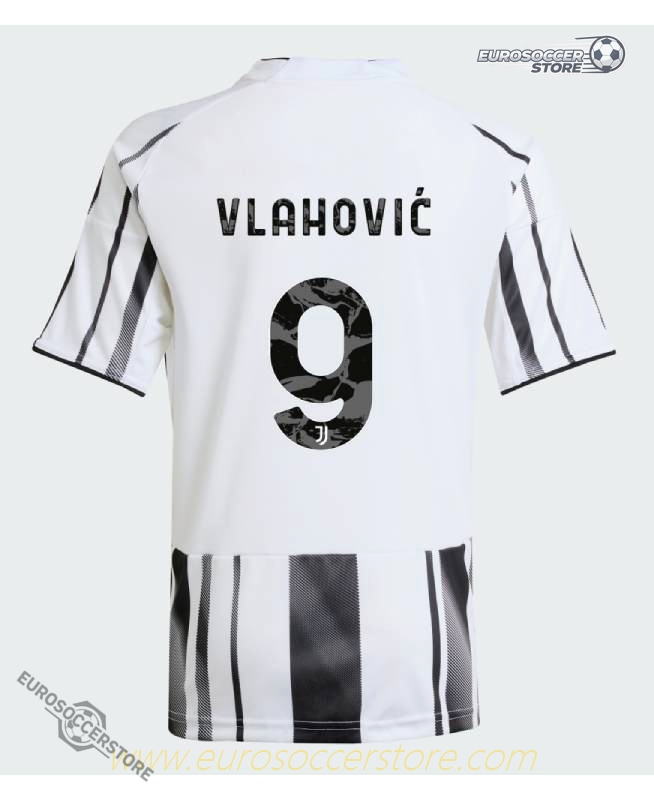 Juventus 25-26 Home VLAHOVIĆ 9 Jersey with Jeep Sponsor Logo