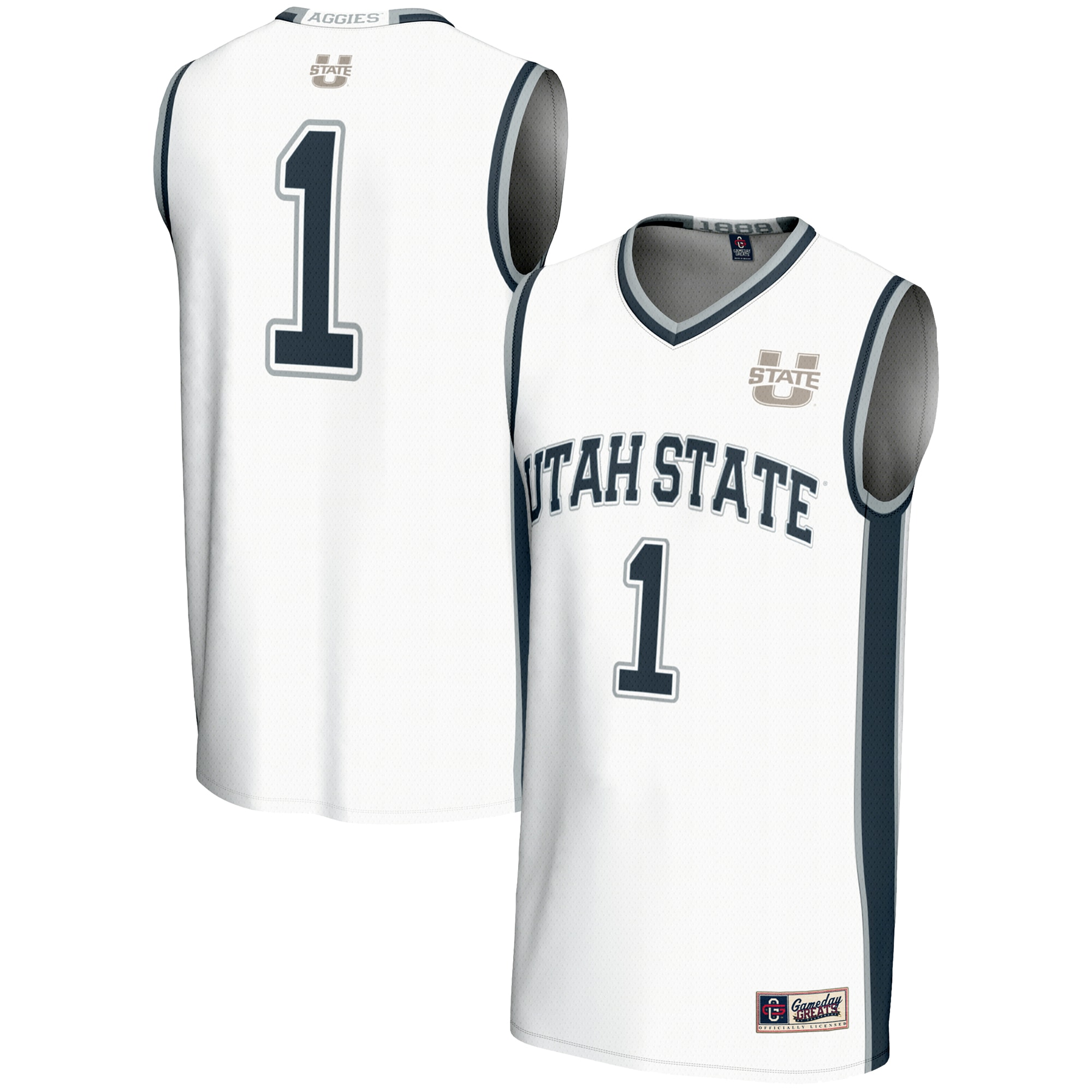 [NJP] Women's Utah State Aggies GameDay Greats Lightweight Basketball Jersey - White