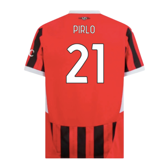 Limited Edition AC Milan Home Rare Jersey 2024-2025 (Pirlo 21) (1)