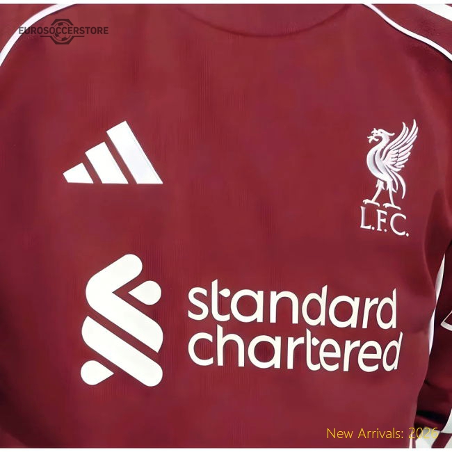 Premium 2025-2026 Liverpool Long Sleeve Home Shirt (kids) - Premium