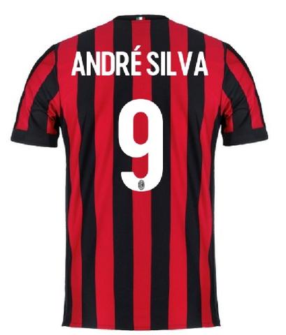 AC Milan Home 201718 Andre Silva 9 Shirt - Official Replica 9747