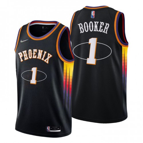 Suns Black Devin Booker #1 Nike Jersey - On Sale NBA Fan Apparel