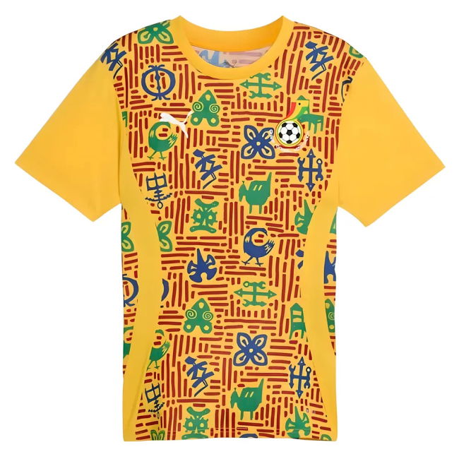 Performance-Driven 2024-2025 Ghana Pre-Match Ss Jersey (Yellow)