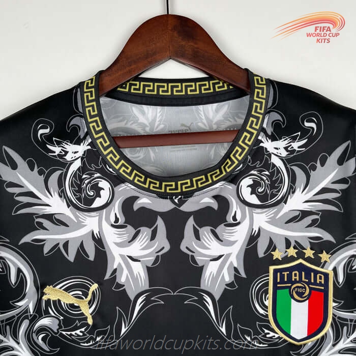 Italy 23-24 Special Versace Black Football Kit