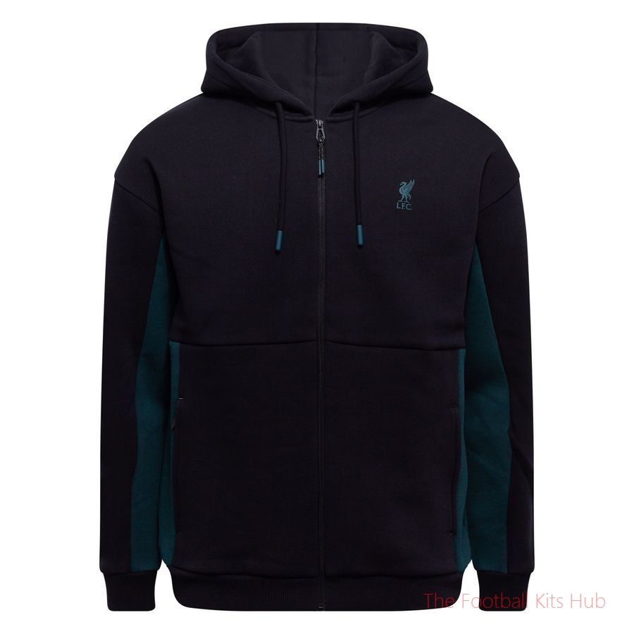 Liverpool Full Zip Hoodie Athletic - Black