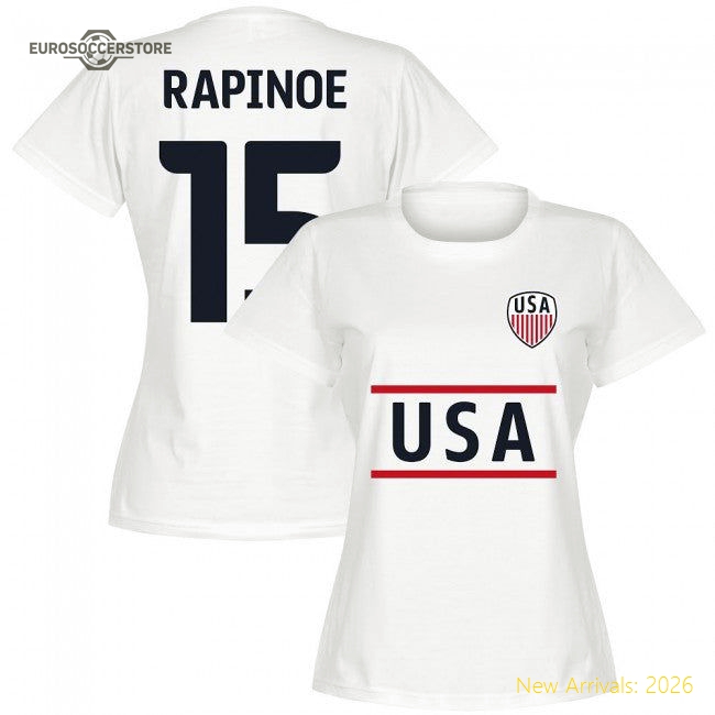 2024-2025 Football Team Womens Stylish Jersey Womens Rapinoe Aeroready
