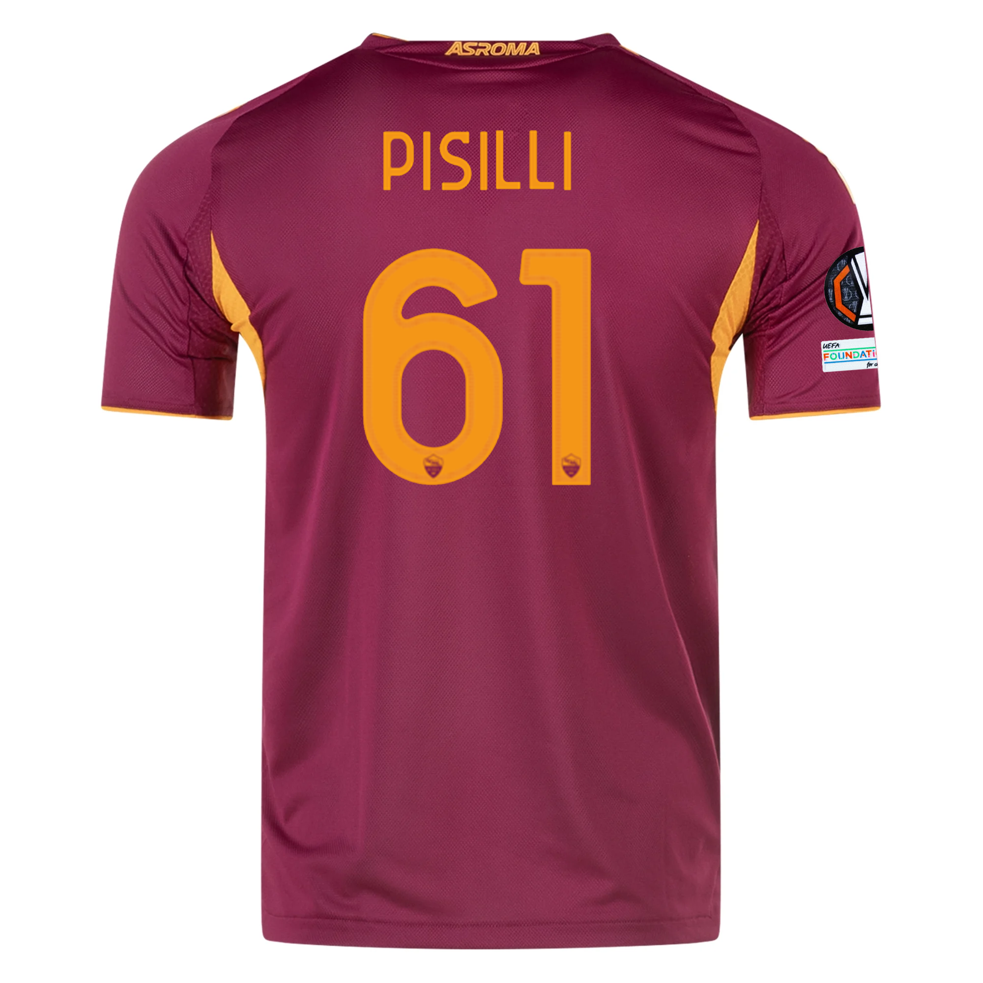 AS Roma Patches 2025-2026 UEL Home Jersey – Authentic Shirt