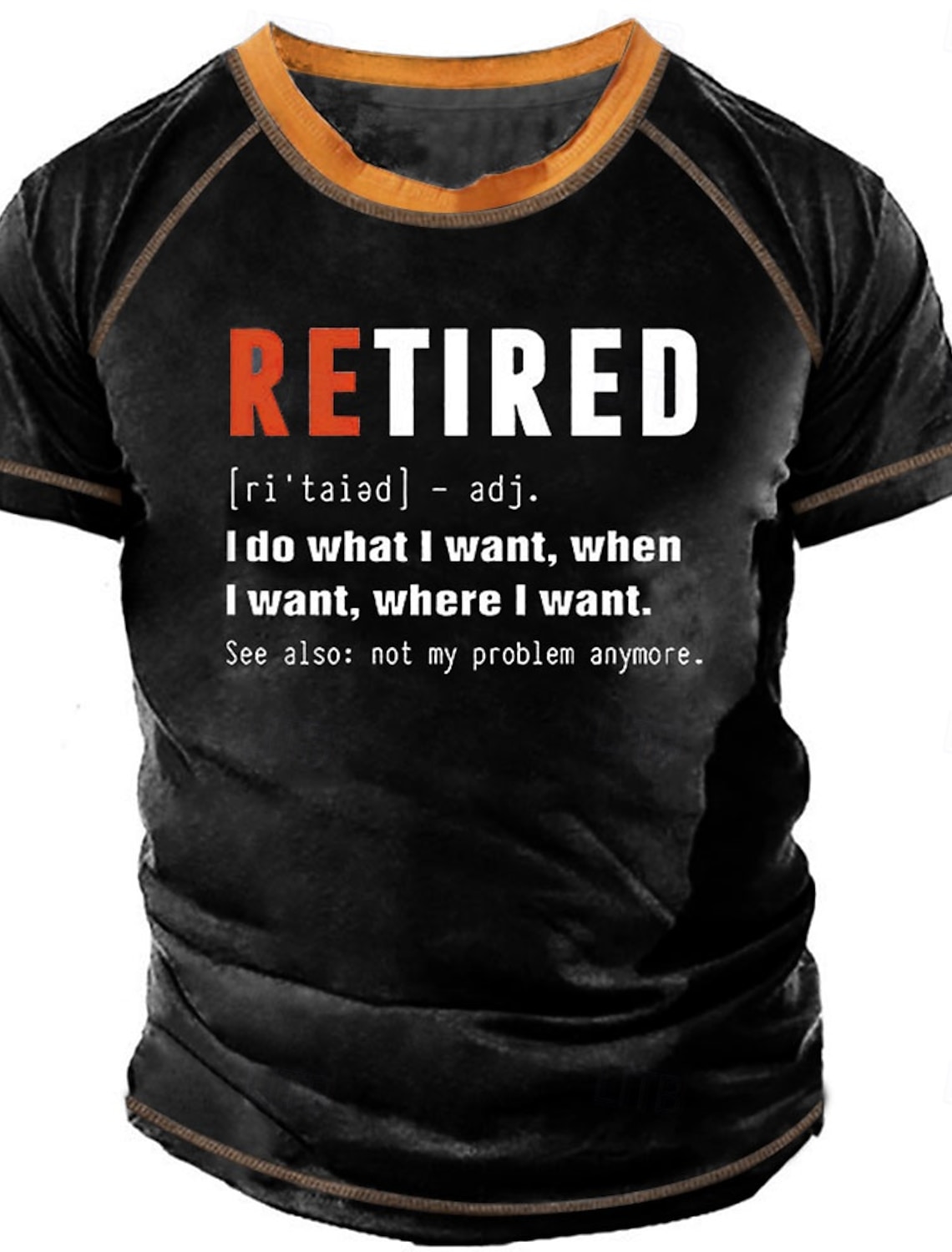 Men's Funny Retired Definition T-Shirt - 