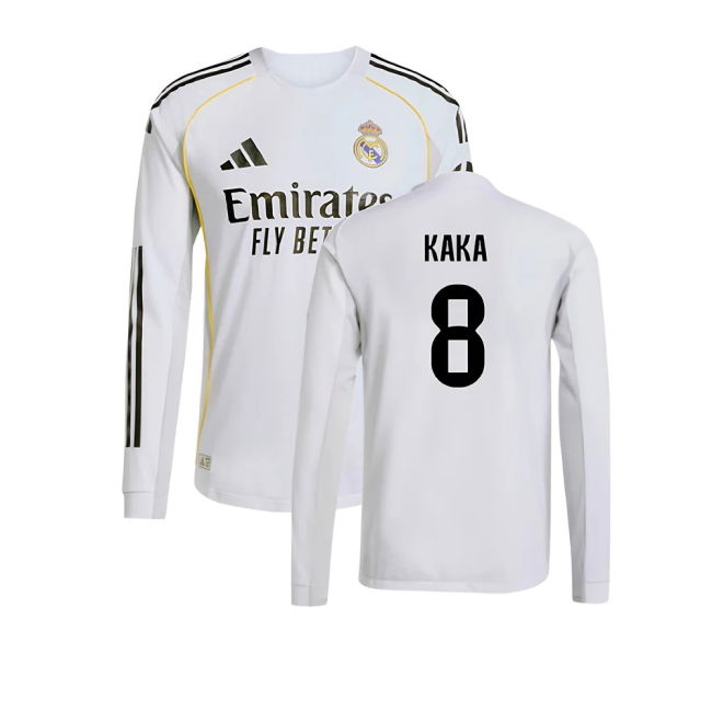 Real Madrid Authentic Long Sleeve Home Shirt 2025-2026 edition (Men