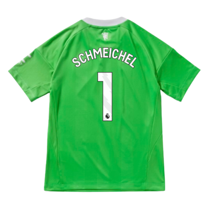 2025-2026 Man Utd Third Goalkeeper Top (Green) - Kids (Schmeichel 1)