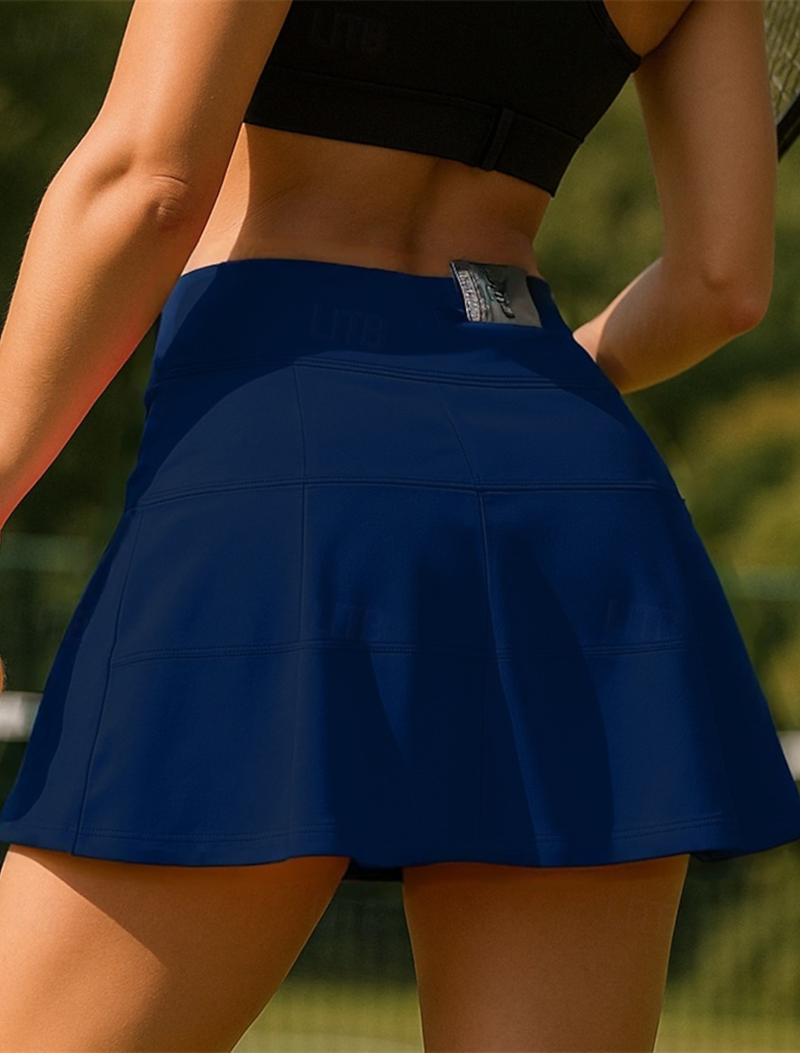 Women's Solid Colored Casual Skirt Tennis Skirts Pleated Sweat-Wicking Moisture Wicking Breathable Tennis Golf Pickleball Black White Dark Navy Tennis Clothing