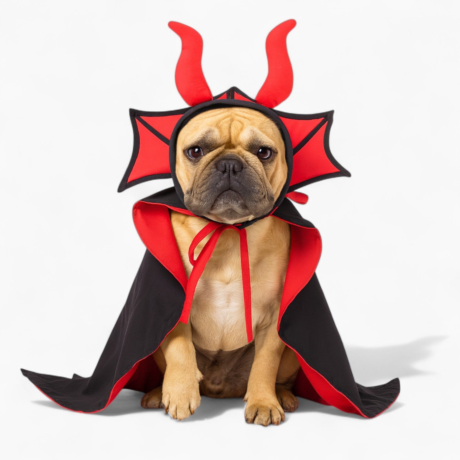 Stylish Noctibull Frenchie Vampire Costume – Adjustable Halloween Dog...