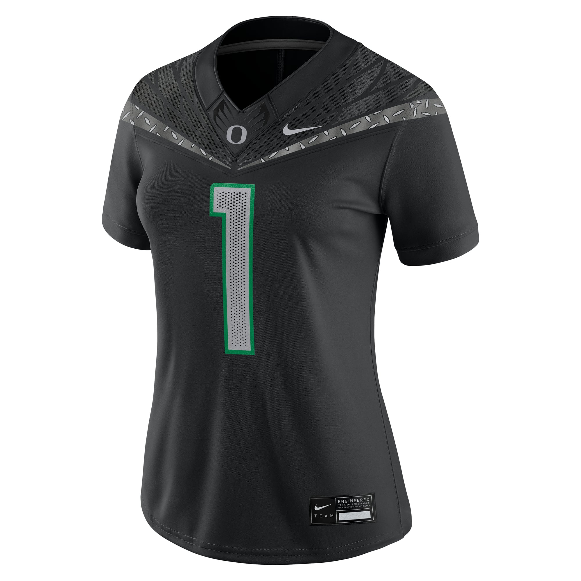 #1 Oregon Ducks Nike Women's Game Jersey - Black