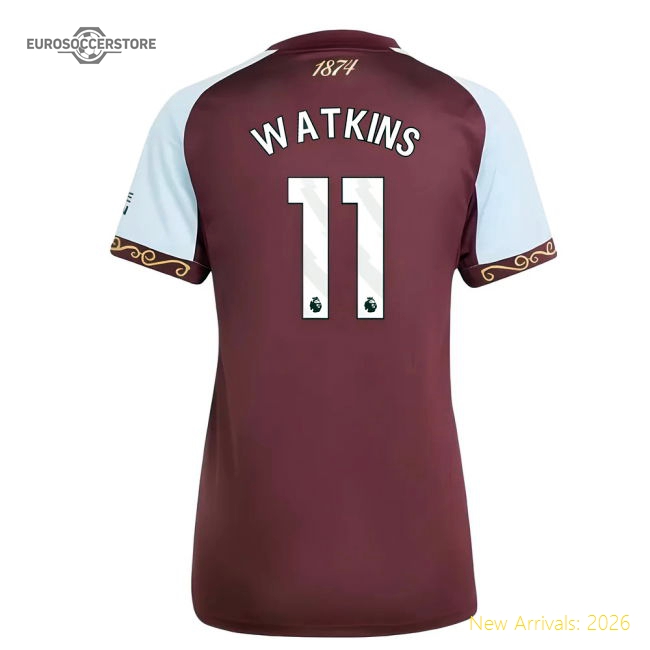 Aston Villa Barclays Premier League Watkins Home Adidas Climacool