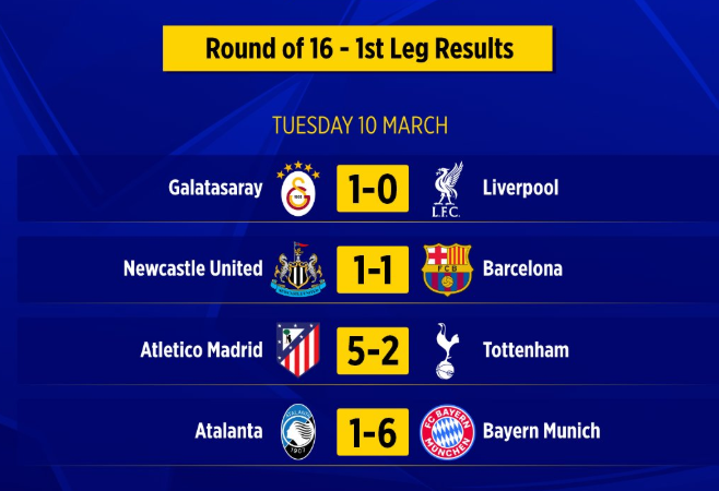 Round of 16 - 1st leg