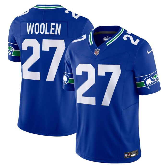 Men's Seattle Seahawks Tariq Woolen Nike Royal Alternate V...