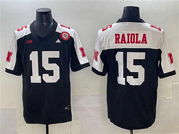 Men's None Black 2024 performance Dylan Raiola #15 official Jersey