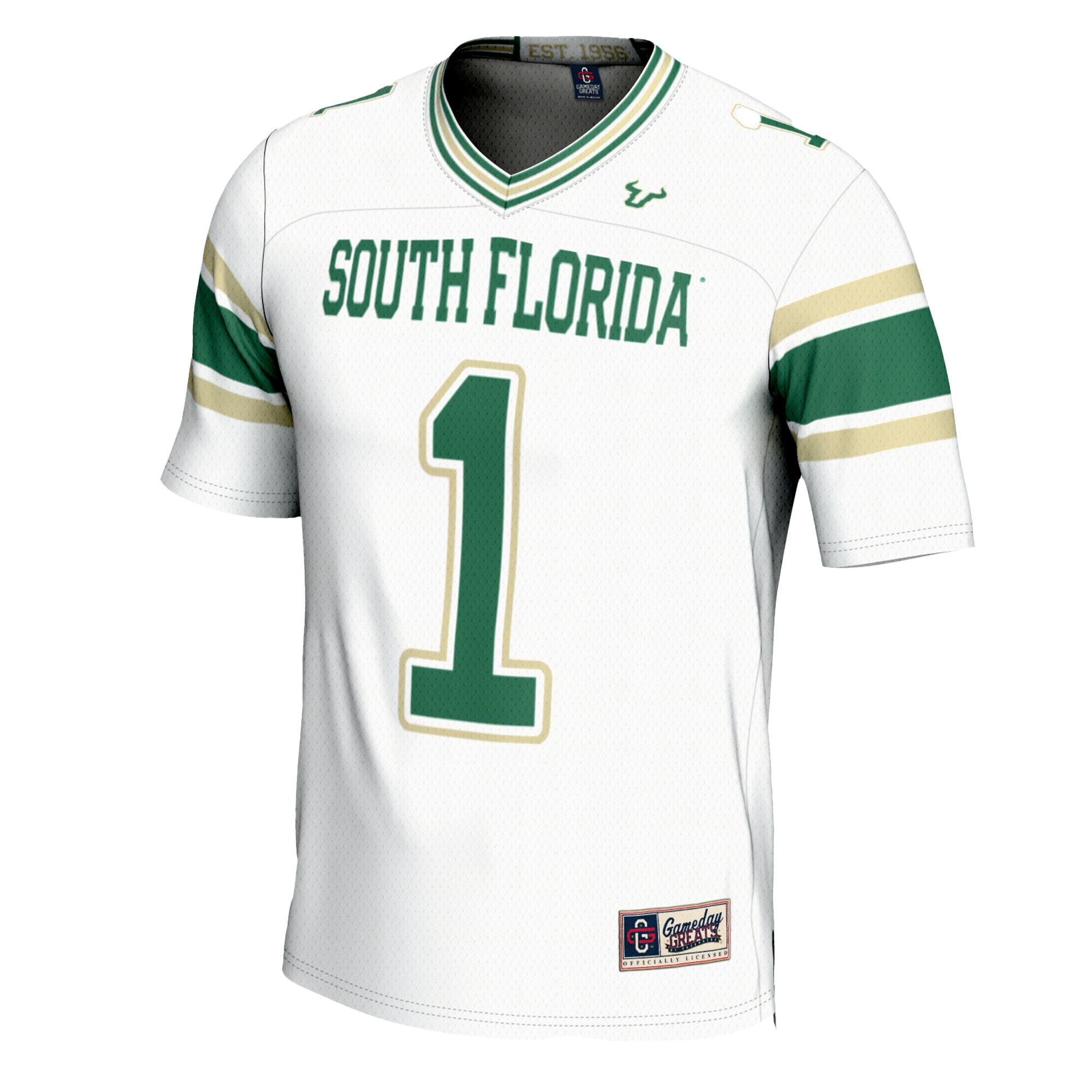 #1 South Florida Bulls GameDay Greats 26/27 Football Jersey - White