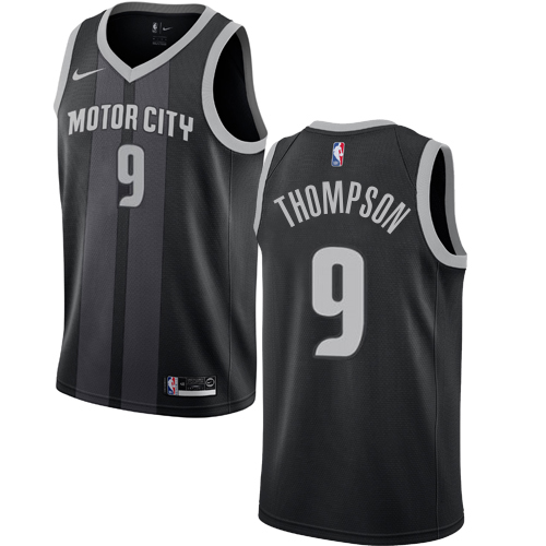Top-Grade Pistons #9 Ausar Thompson 2018 City NBA Swingman Jersey