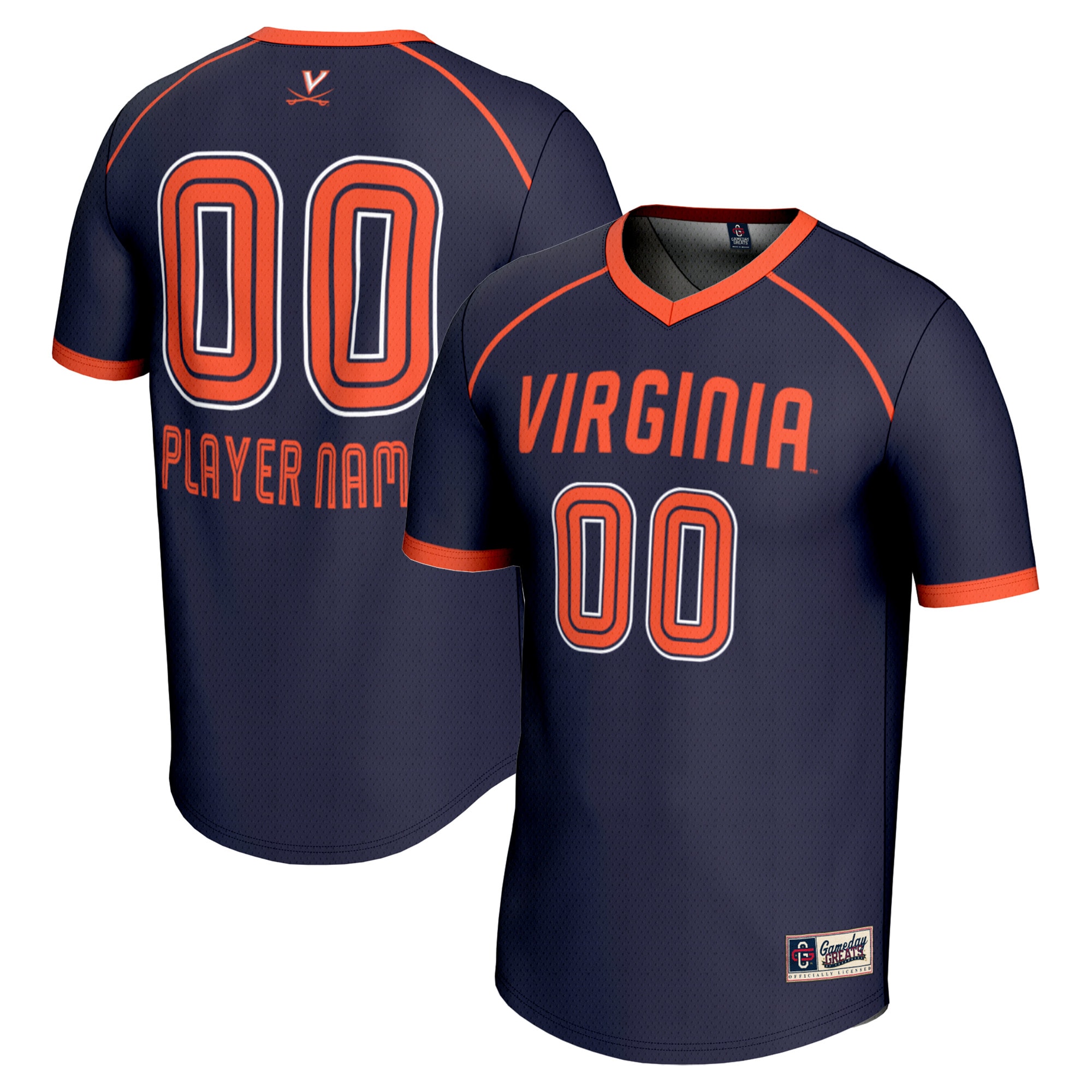 [NJP] Virginia Cavaliers GameDay Greats Women's Lacrosse NIL Lightweight Jersey - Navy