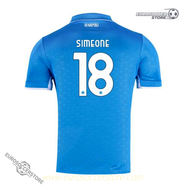 Simeone's Napoli Home Jersey 18 for the 24-25 Season