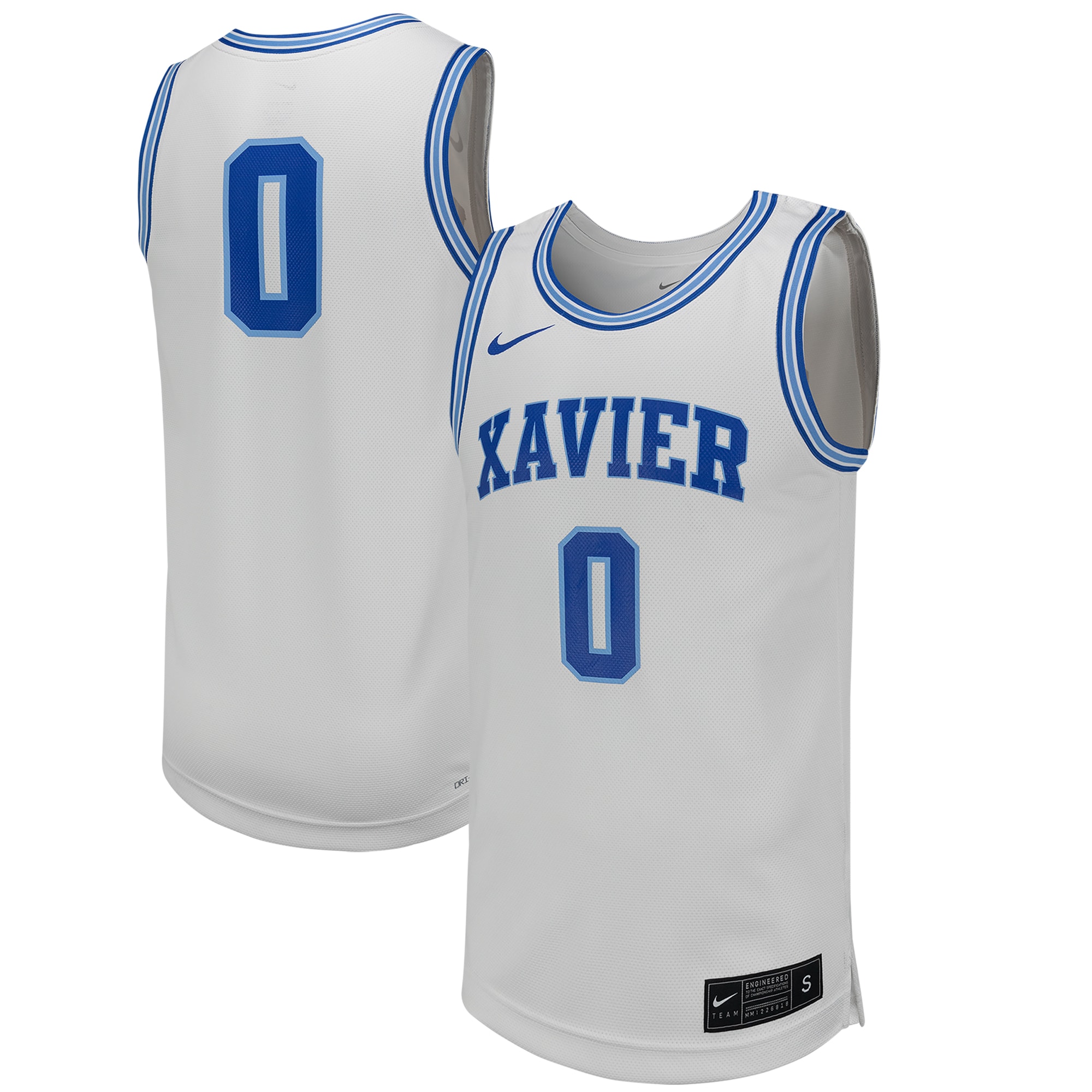 [NJP] Xavier Musketeers Replica Basketball Jersey - White