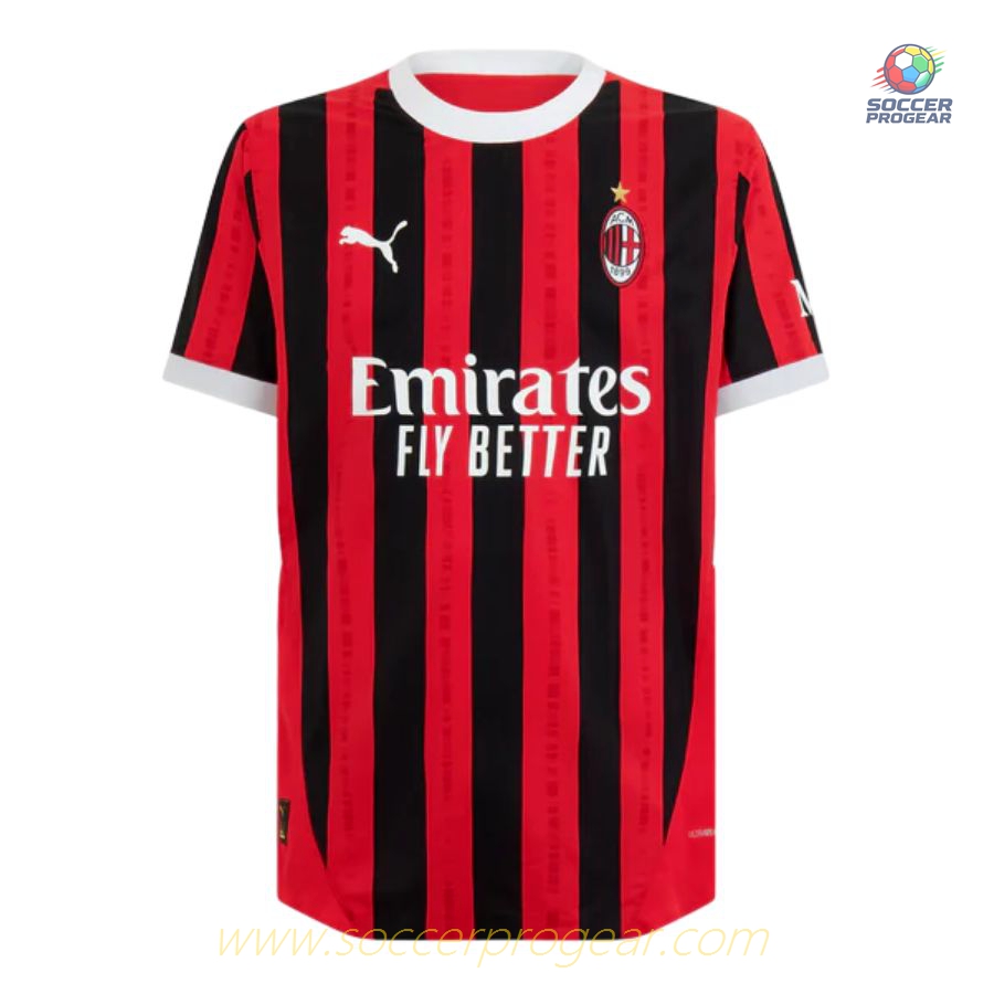AC Milan Children's Editionren's Home Soccer Football Kit Soccer Team Shirt 2024-25 Edition White