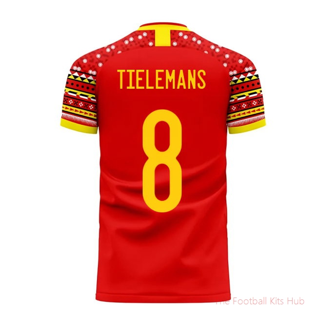 [LK] Belgium 2025/26 Home Football Kit (Libero) (TIELEMANS 8)