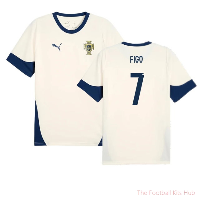[LK] 2025/26 Portugal Training Jersey (Sugared Almond) (Figo 7)