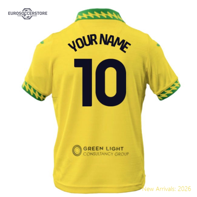 2025-2026 Norwich City Home Shirt - Kids (Your Name)