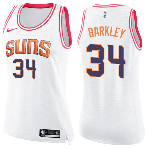 Suns White Phoenix Suns #34 Nike Jersey - NBA Fan Apparel