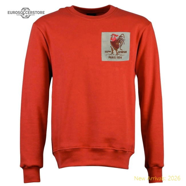 France Rooster 1924 Red Sweatshirt