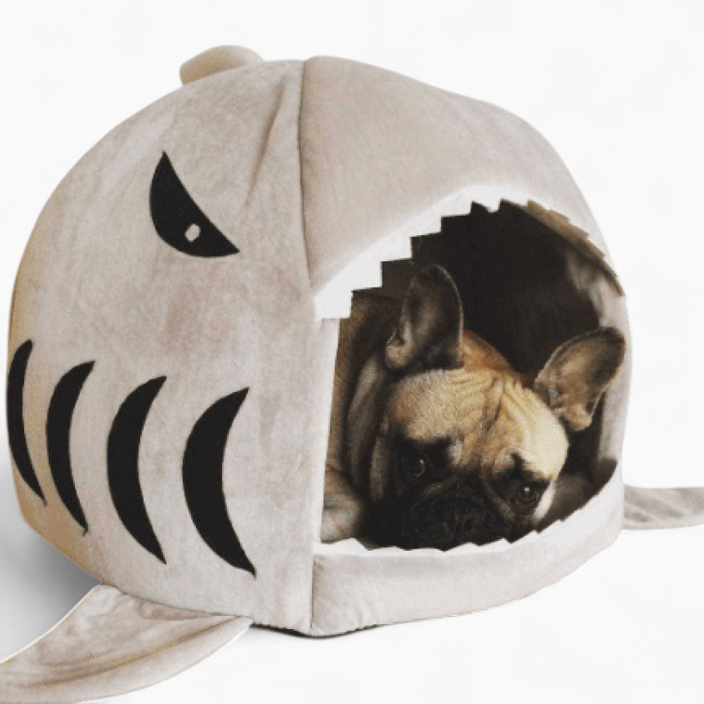 French Bulldog House For Frenchie (shark Bed) (ws14) Comfy Pet Product